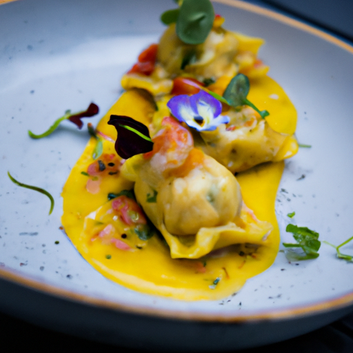 Raviolis croustillants aux crevettes et à la coriandre