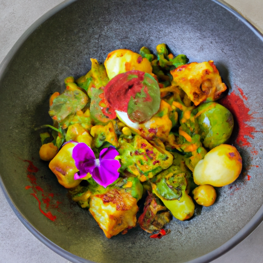 Curry de chou-fleur croustillant aux épices indiennes