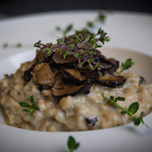Risotto aux cèpes et à la truffe noire