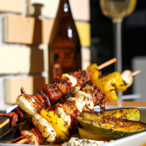 Brochettes de poulpe grillé à la grecque
