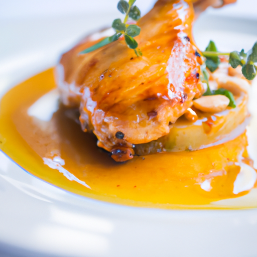 Poulet croustillant aux amandes et au miel
