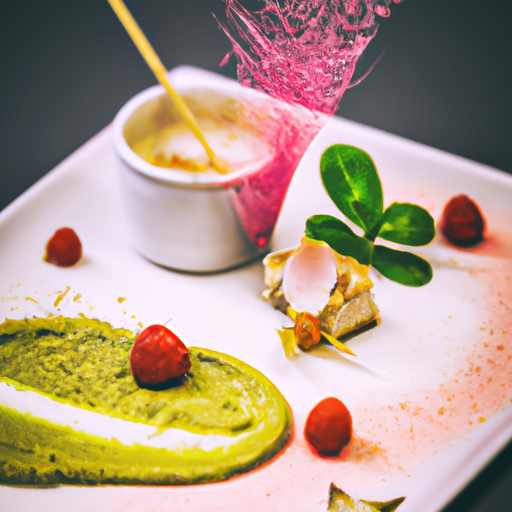 Crème brûlée au thé matcha et aux framboises
