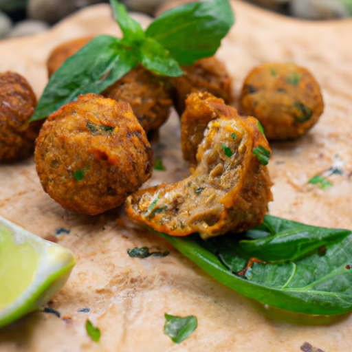 Falafels croustillants à la menthe et au citron