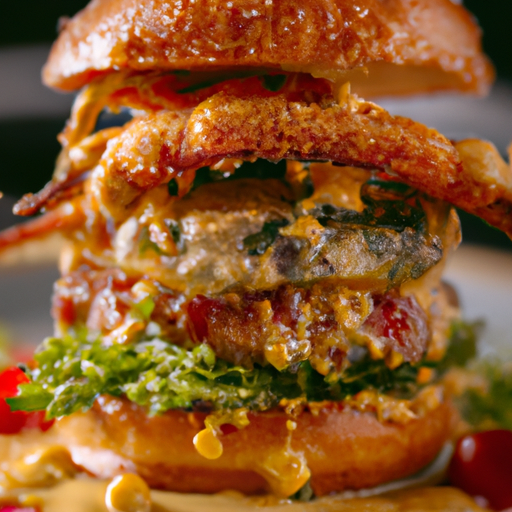 Burgers au crabe croustillant et sauce pimentée