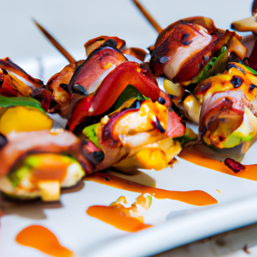 Brochettes de poulet marinées aux saveurs exotiques
