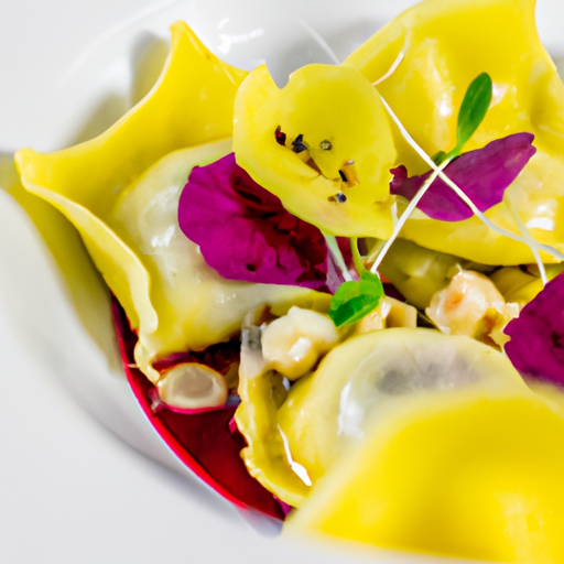 Raviolis de betteraves farcis au fromage de cajou