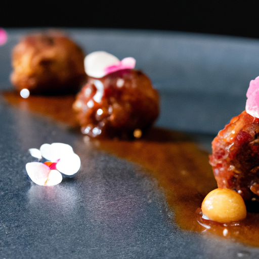Boulettes de porc caramélisées au thé lapsang souchong