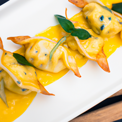 Raviolis croustillants aux crevettes et à la coriandre