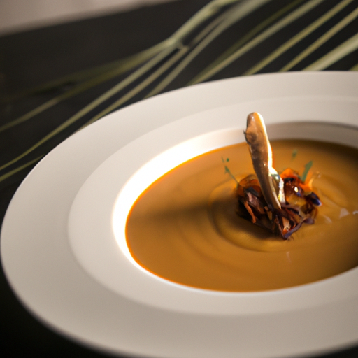 Soupe crémeuse aux lentilles et chorizo croustillant