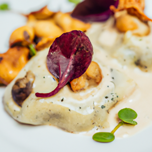 Raviolis croustillants aux champignons sauvages