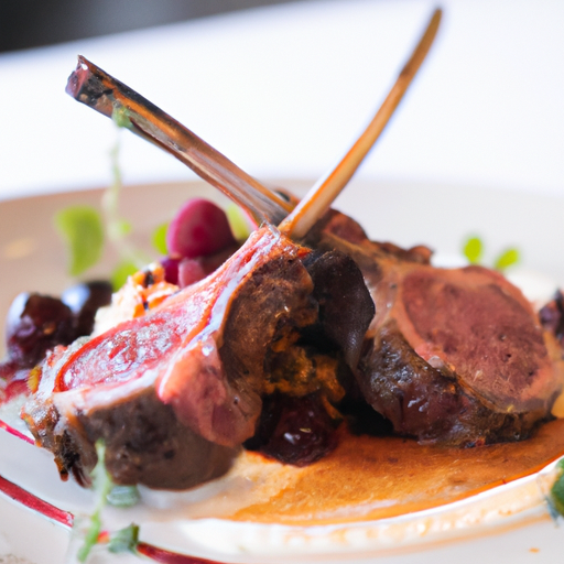 Côtes d'agneau aux fruits rouges et miel d'acacia