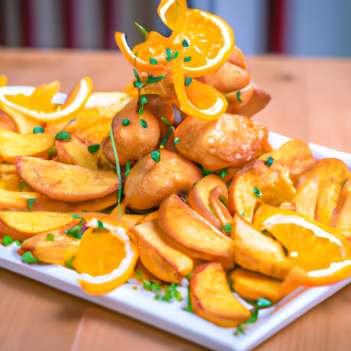 Brochettes de poulet croustillant aux chips de patate douce