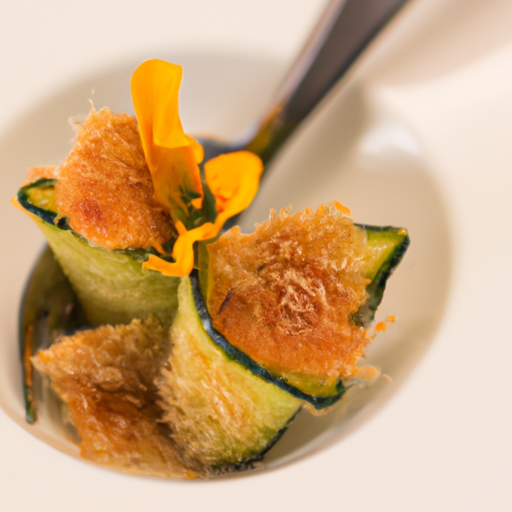 Fleurs de courgettes croustillantes au parmesan