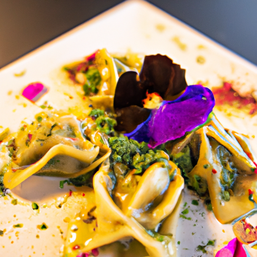 Raviolis épicés au chou-fleur rôti