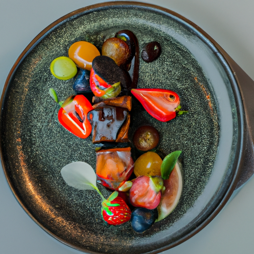 Croustillant chocolaté aux fruits exotiques