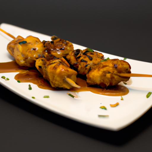 Brochettes de poulet croustillantes aux amandes et au miel