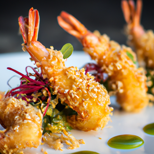Crevettes croustillantes au sésame et citron vert