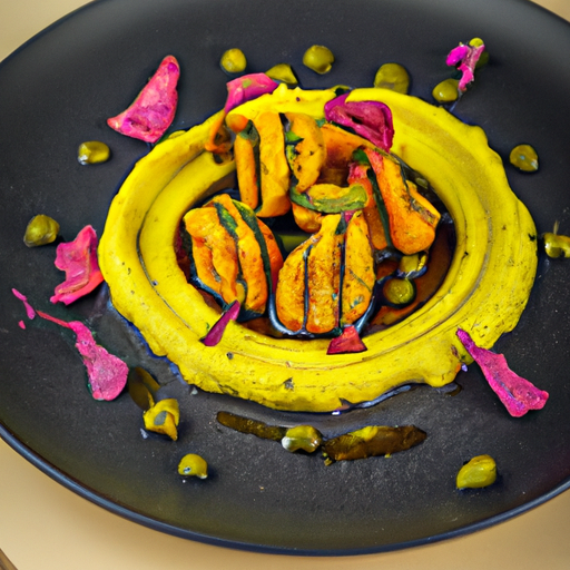 Pois chiches croustillants au curcuma et à la coriandre