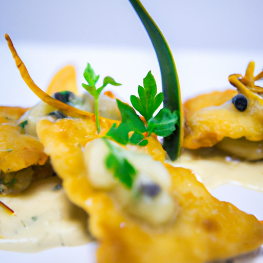 Raviolis croustillants aux champignons sauvages