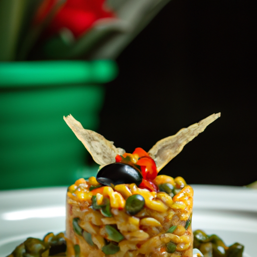 Risotto croustillant aux tomates séchées et aux olives