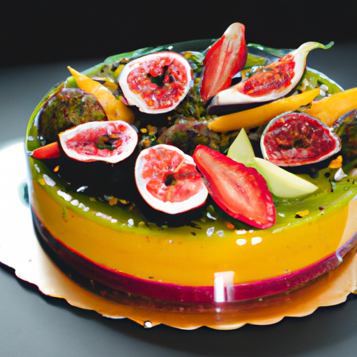 Gâteau étoilé aux fruits exotiques