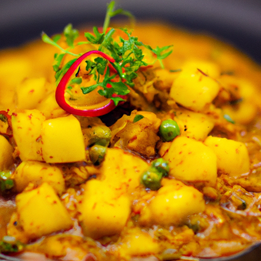 Curry de patates douces et pois chiches à la noix de coco