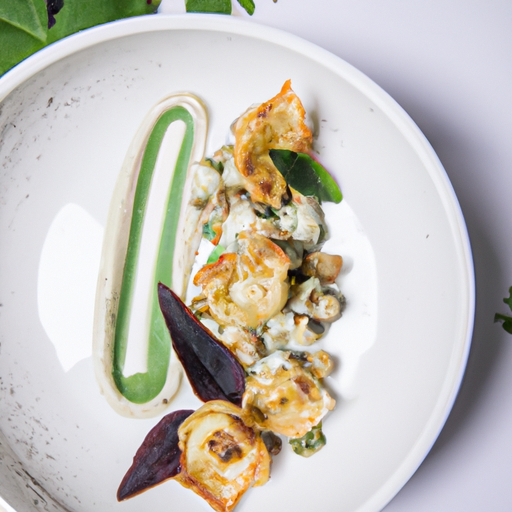 Raviolis croustillants aux champignons sauvages