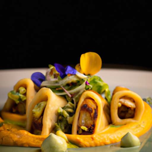 Raviolis croustillants à la courge butternut et aux noisettes