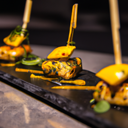 Brochettes de poulet au pamplemousse et à la coriandre