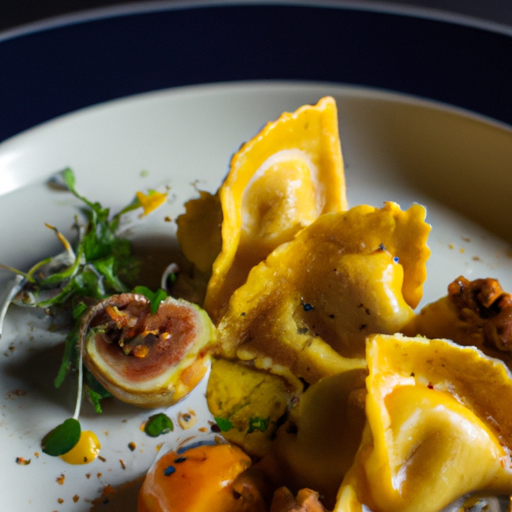 Raviolis croustillants au canard confit et figues