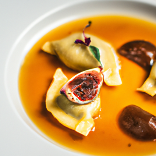 Raviolis croustillants au canard confit et figues