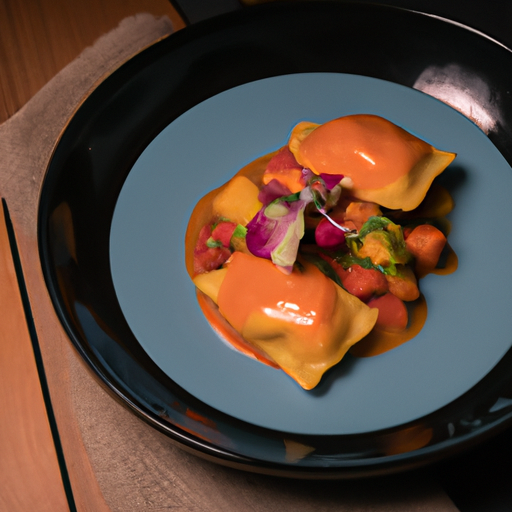 Raviolis croustillants au potimarron et chorizo