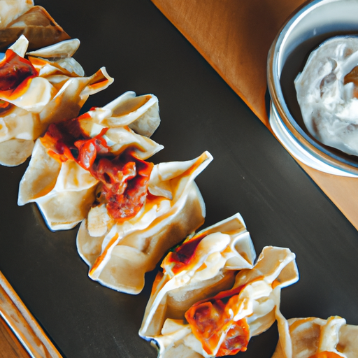 Raviolis croustillants de patate douce et chèvre frais