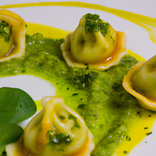 Raviolis croustillants à la courgette et à la menthe fraîche