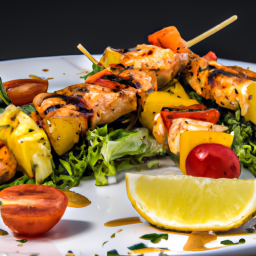 Brochettes de poulet marinées aux saveurs exotiques