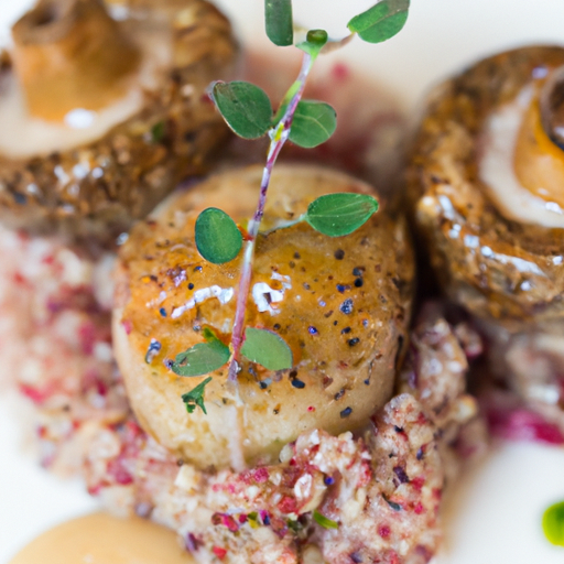 Champignons farcis au quinoa et aux herbes fraîches