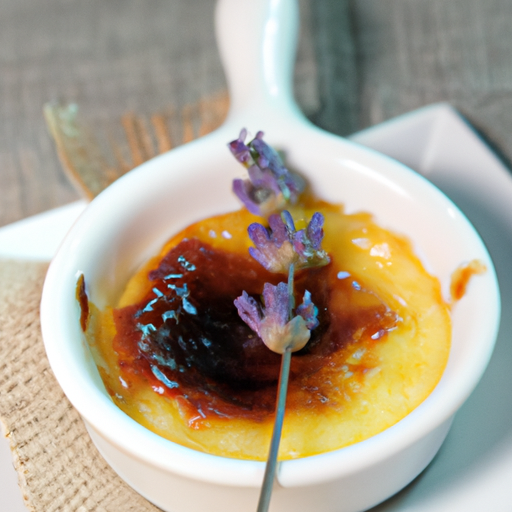 Crème brûlée à la lavande et au miel