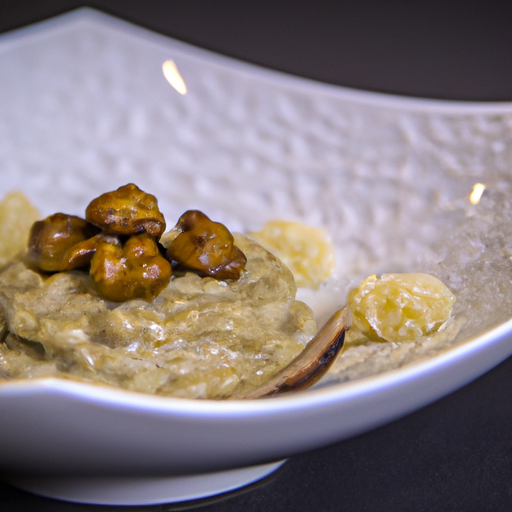 Risotto crémeux aux cèpes et éclats de noisettes