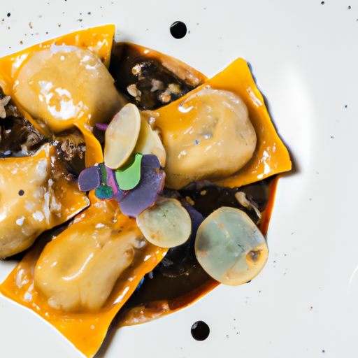 Raviolis croustillants aux champignons sauvages