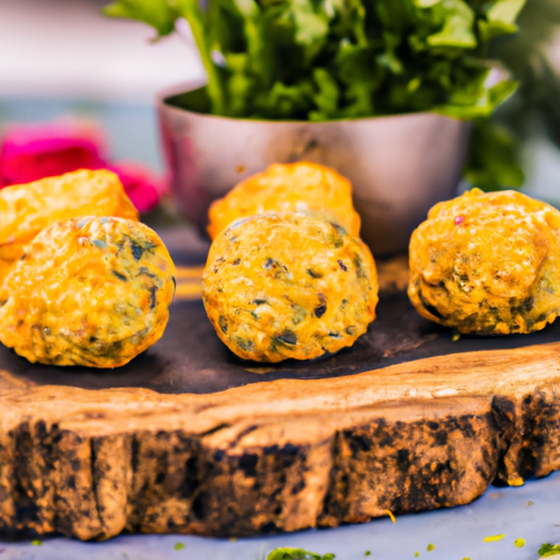 Boulettes de patate douce croustillantes aux herbes fraîches