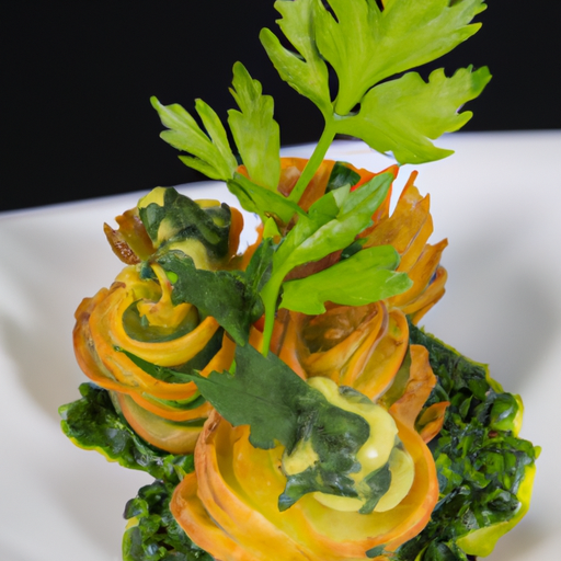 Étoiles de patate douce au pesto de coriandre