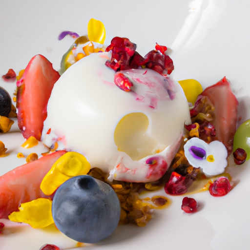 Dôme glacé aux fruits exotiques