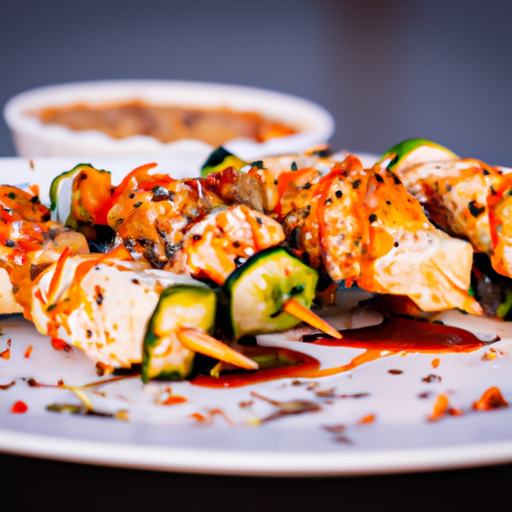 Brochettes de poulet croustillantes au sésame