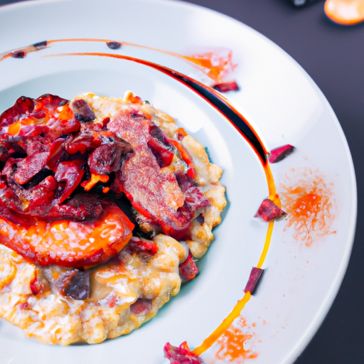 Risotto crémeux au chorizo et poivrons grillés