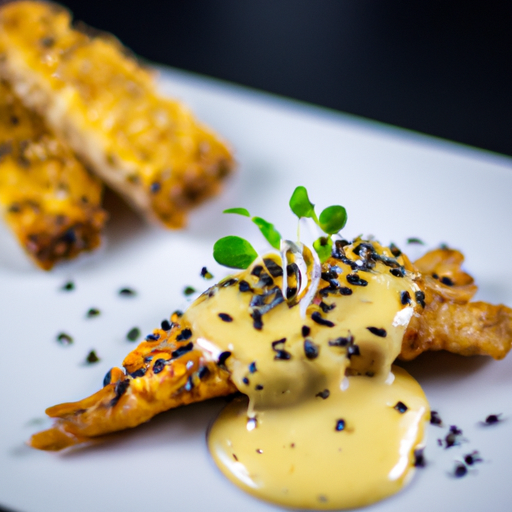 Croustillant de poulet au sésame et à la noix de coco