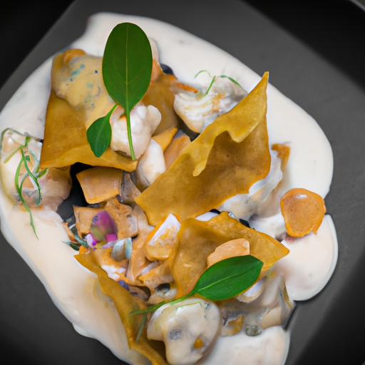 Raviolis croustillants aux champignons sauvages