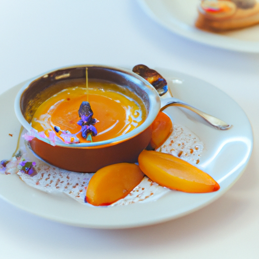 Crème brûlée à la lavande et aux abricots confits