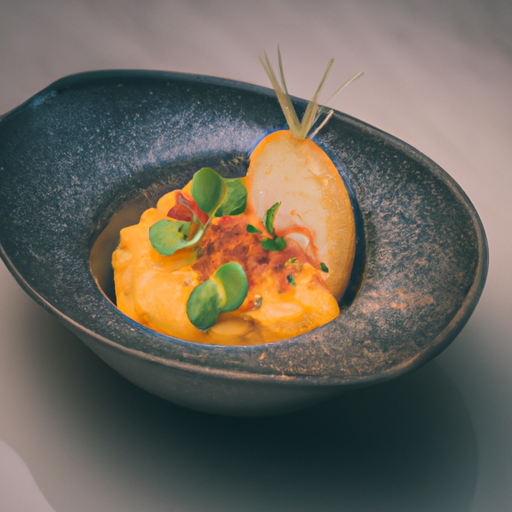 Croustillant de patate douce aux lentilles corail