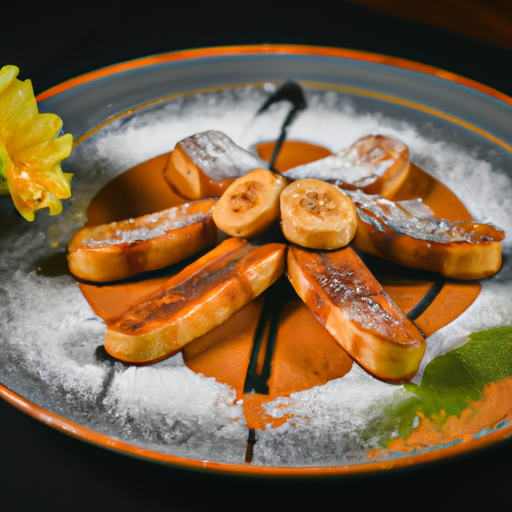Croustillant de banane au caramel beurre salé