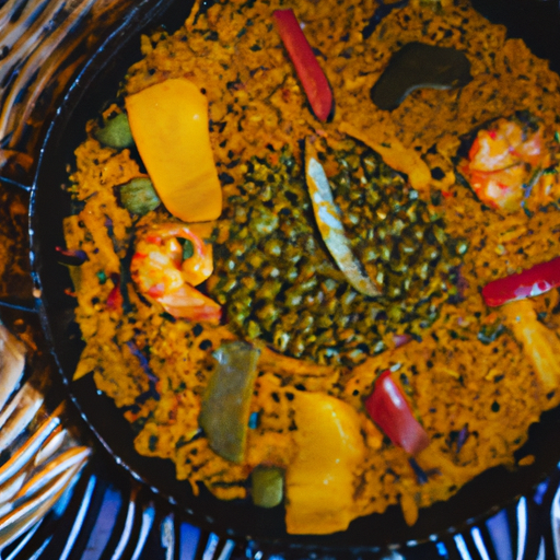 Paella végétarienne aux légumes d'automne